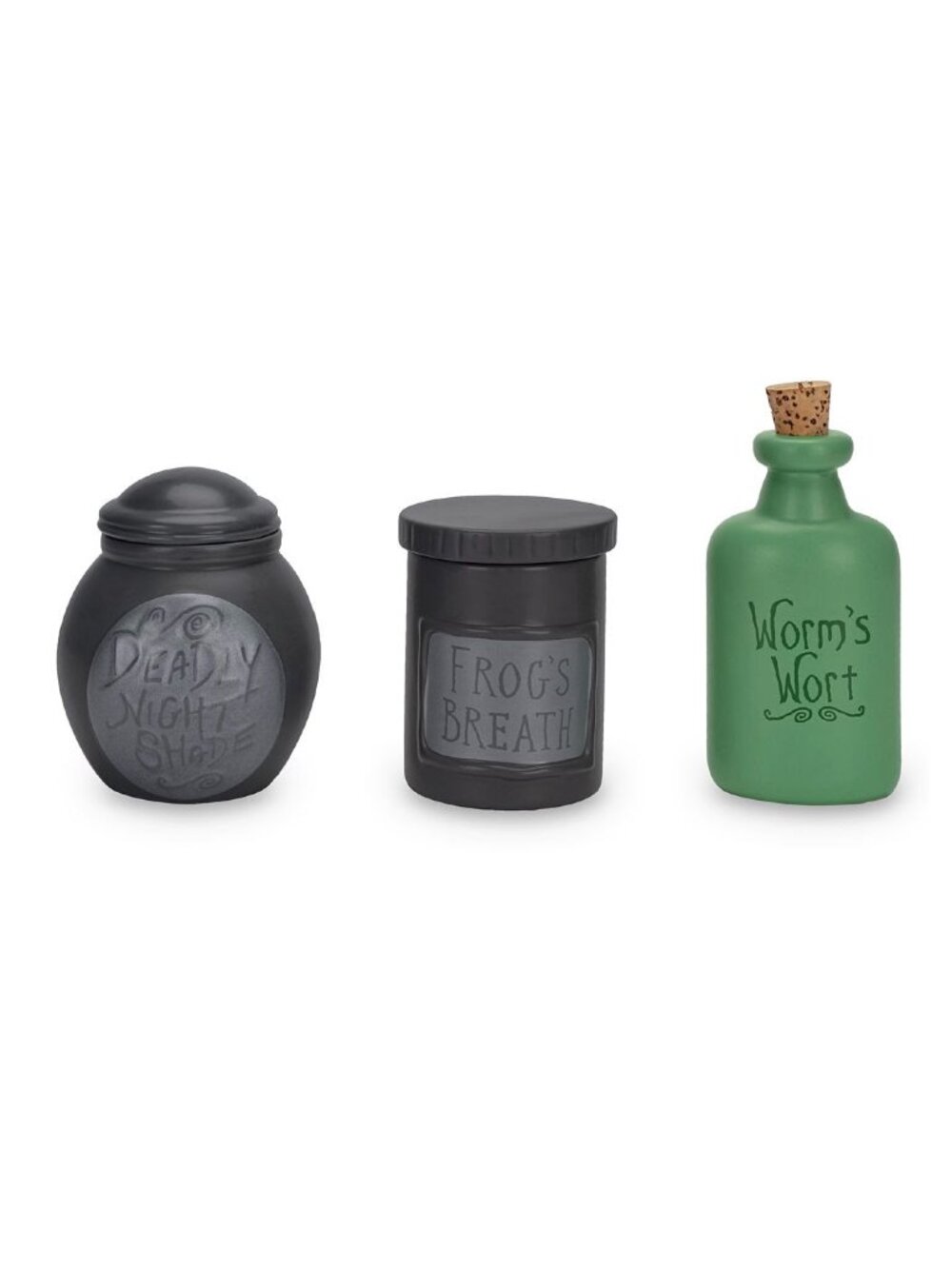 Disney Store Tim Burton The Nightmare Before Christmas Trinket Jar Set of 3 NWT